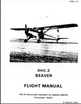 1956 De Havilland DHC-2 Beaver Flight Manual 116 Pgs. Comb Bound Gloss Covers. Fixed Price $39.00.