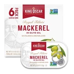 King Oscar Mackerel Olive Oil 6 Pack Skinless Boneless Wild Caught Keto Paleo. Fixed Price $14.23.