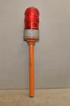 Crouse Hinds Airport Taxi Marker Light Fixture Red Glass Globe Industrial Lamp. Fixed Price $79.99.