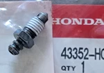 Honda Rincon, Shadow, Gold Wing, Valkyrie, VTX1800 Brake Caliper Bleeder Screw. Fixed Price $11.95.