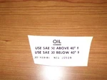 Beechcraft Oil Decal 35-939181. Fixed Price $9.99.