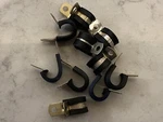 Lot Of 10 Ea Nos Umpco Loop Clamps P/n: MS21919WDG7. Fixed Price $10.00.