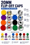 20MM Vial Flip Off Caps Aluminum Seals Assorted Colors 1000 Pack Usa Seller. Fixed Price $49.99.