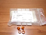 38 Orange Aluminum Aviation Hex Nuts KFN587-4. Fixed Price $34.00.