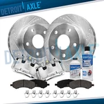 Front Drilled Rotors & Calipers Brake Pads Kit For 2005-2008 Dodge Dakota Raider. Fixed Price $277.64.