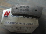 New Old Stock Avpro Brake Lining P/n AP66-108. Fixed Price $15.00.