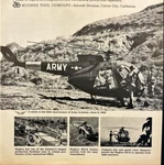 1962 Hughes Tool Aircraft HO-6 Observation Helicopter Culver City Ca Print Ad. Fixed Price $14.09.