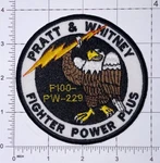 Usaf Pratt & Whitney F-100 PW-229 Fighter Power Plus Patch Hook Iron-on A124. Fixed Price $8.28.
