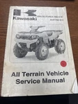 Used Kawasaki KVF750 Brute Force 4X4I 08 Owners Service Manual 99924-1394-01. Fixed Price $65.00.