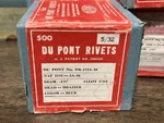 Du Pont Blind Rivet DR-173A-10 5/32" Box Of 500 Brazier Head Color: Blue. Fixed Price $75.00.