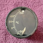 Vintage Military Aircraft Outside Temperature Gauge Lewis Engineering MS28009-1. Fixed Price $15.00.