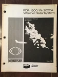 Bendix RDR-1300 With IN-2022A Radar Install Manual. Fixed Price $130.37.