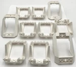 Lego 10 New White Aircraft Fuselage Sections Bottom 6 X 8 4 Parts. Fixed Price $9.99.