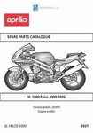 Aprilia Parts Manual Book Sl 1000 Falco 2000, 2001, 2002 & 2003.. Fixed Price $19.50.