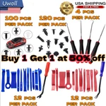 Car Retainer Auto Fasteners Push Trim Plastic Clips Pin Rivet Bumper Kit. Fixed Price $10.12.