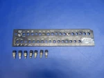 Beech 95-B55 Sub Panel W/ Lights Blue P/n 96-324201-9, A-7165-4 (0126-1724). Fixed Price $185.00.