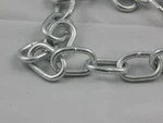 #2 2/0 Welded Steel Lot Of 8 Chains (64 Ft) With Connectors. Fixed Price $36.00.