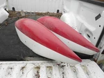 Pair Of Cessna 172 Aircraft Main Gear Pants P/n 0541185-5+6. Fixed Price $190.00.