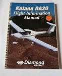 1995 Diamond Katana Flight Information Manual Booklet DA202/9. Fixed Price $10.00.