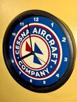 Cessna Aircraft Airplane Pilot Hangar Garage Bar Man Cave Advertising Clock Sign. Fixed Price $37.99.