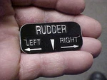 P-38 Lightning Lockheed Aircraft Rudder Data Plate 1940-50 WW2. Fixed Price $85.00.