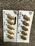 Lot Of 10 New Dale Vishay RH-25 25W Ohm 1% Heat Sink Wirewound Resistor. Fixed Price $49.99.