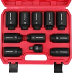 1/2 Drive Deep Impact Socket Set: 11-PIECE Metric Size Wheel Axle Nut Large. Fixed Price $59.99.