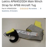Lektro APM452GDA Main Strap For AP88 Aircraft Tug. Fixed Price $385.00.