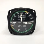 Piper Edo-aire Manifold Pressure / Fuel Flow Gauge 1U028-005-31RS. Fixed Price $300.00.