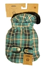Nip First Class Fido Turquoise & Black Plaid Zip Off Hood Dog Jacket Xs. Fixed Price $11.04.