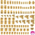 98PCS Brass Pipe Fittings Assortment Kit Npt Adapter,reducer Bushing, Hex Nipple. Fixed Price $152.74.