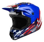 New Fly Racing Kinetic Patriot Mx Helmet Youth Medium 73-8645YM. Fixed Price $148.95.