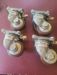4 New Aerol Locking Casters Wheels.. Fixed Price $574.99.