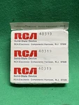40319 Rca Transistor Nos Electronics Repair Semiconductor Geranium 40V Small Sig. Fixed Price $19.00.