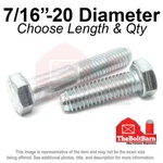 7/16"-20 Grade 5 Hex Cap Screws Fine Thread Sae Bolts (pick Length & Qty). Fixed Price $897.50.