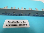 Military Standards MS27212-6-12 Terminal Board Single Row Ea. #6-32 Studs New. Fixed Price $25.00.