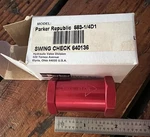 Parker Republic Aviation Hydraulic Swing Check Nos 583-1/4D1. Fixed Price $66.00.