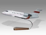 Canadair CL-600-2B16 Challenger Privatair Desk Wood Airplane Model Small 1/72. Fixed Price $213.18.