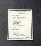 Cessna Placard Checklist P/n: 0405060-1. Fixed Price $19.50.