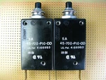 Eta Circuit Breaker, Push ON/OFF,5AMP 250VAC,NEW,LOT 2PCS. Fixed Price $12.00.