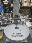 Rotary Indexing Table Hot Stamping Press, 24 Stations, Automatic Operation. Fixed Price $7250.00.