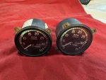 37629-000 Pair Stewart Warner Mechanical Tachometers Indicator. Fixed Price $90.00.