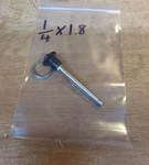1/4" X 1.8 Grip , Stainless Steel Carrlane Ball Lock Quick Release Pin Button. Fixed Price $15.99.