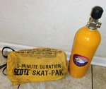 Scott Aviation Skat-pak 5 Minute Duration Oxygen Tank Emergency Vintage Pilot. Fixed Price $79.00.