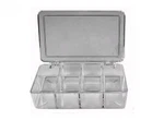 Plastic Assortment Box 4.5"X2.5" - 8 Compartments For Rotary #1572. Fixed Price $16.90.