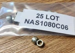 25 Lot Mil Spec NAS1080C06/NSN:5320-00-551-8000 Rivet Pin Collar Free Us Ship. Fixed Price $12.99.