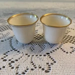 Lenox Liners Bell Shape Gold Rim Demitasse Liner, Set Of 2 Euc. Fixed Price $24.95.