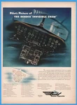 1944 Bendix Aviation Aircraft Cockpit Instrumentation Panel Airspeed Fuel Ad. Fixed Price $9.89.