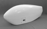 Fiberglass Replacement Main Wheel Pant Assembly, With Door Painted Alpine White. Fixed Price $900.00.