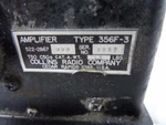 Collins Speaker Amplifier Type 356F-3 P/n 522-2867-000. Fixed Price $19.98.